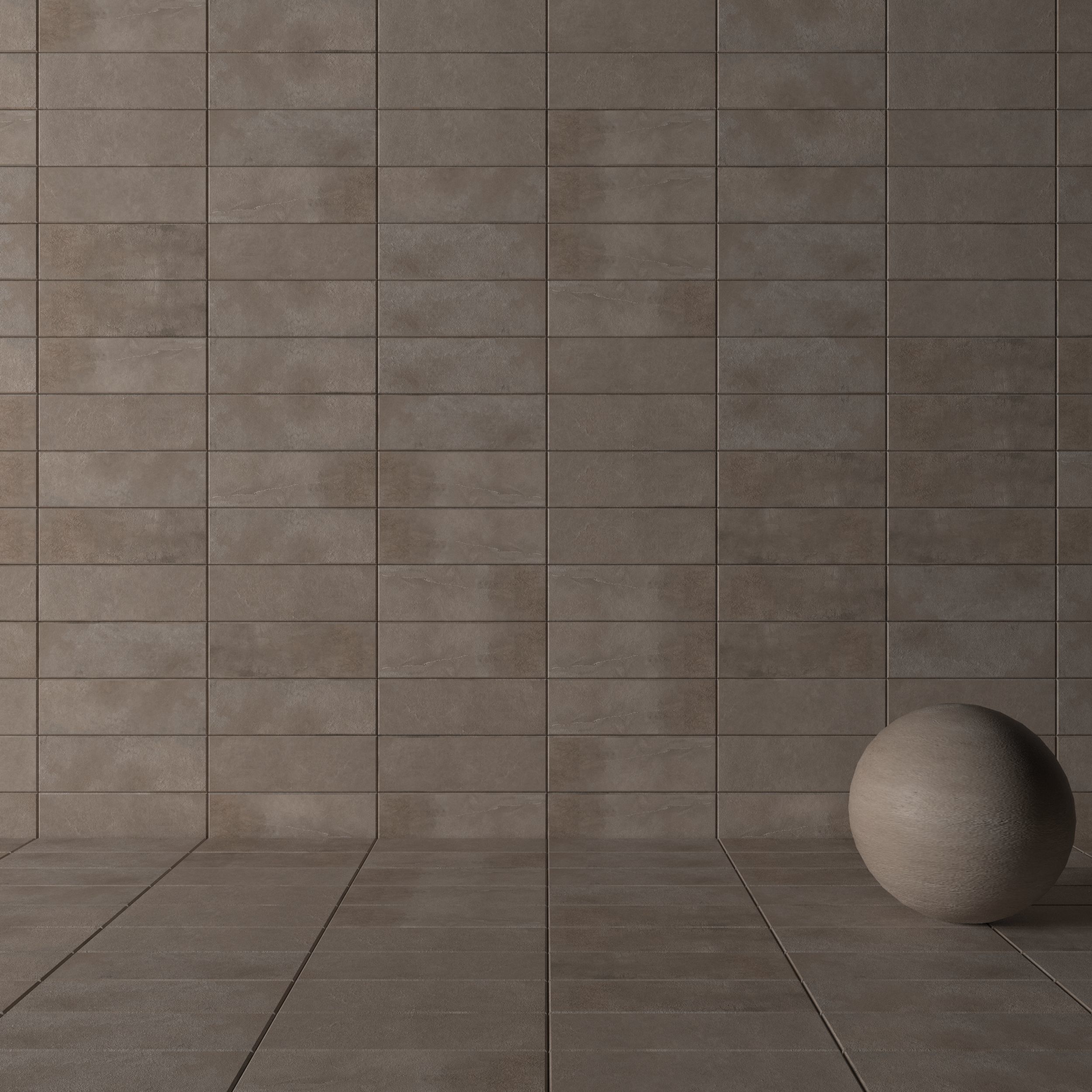 Concrete wall tiles Suite Taupe 20x60 Set 2 Texture_2