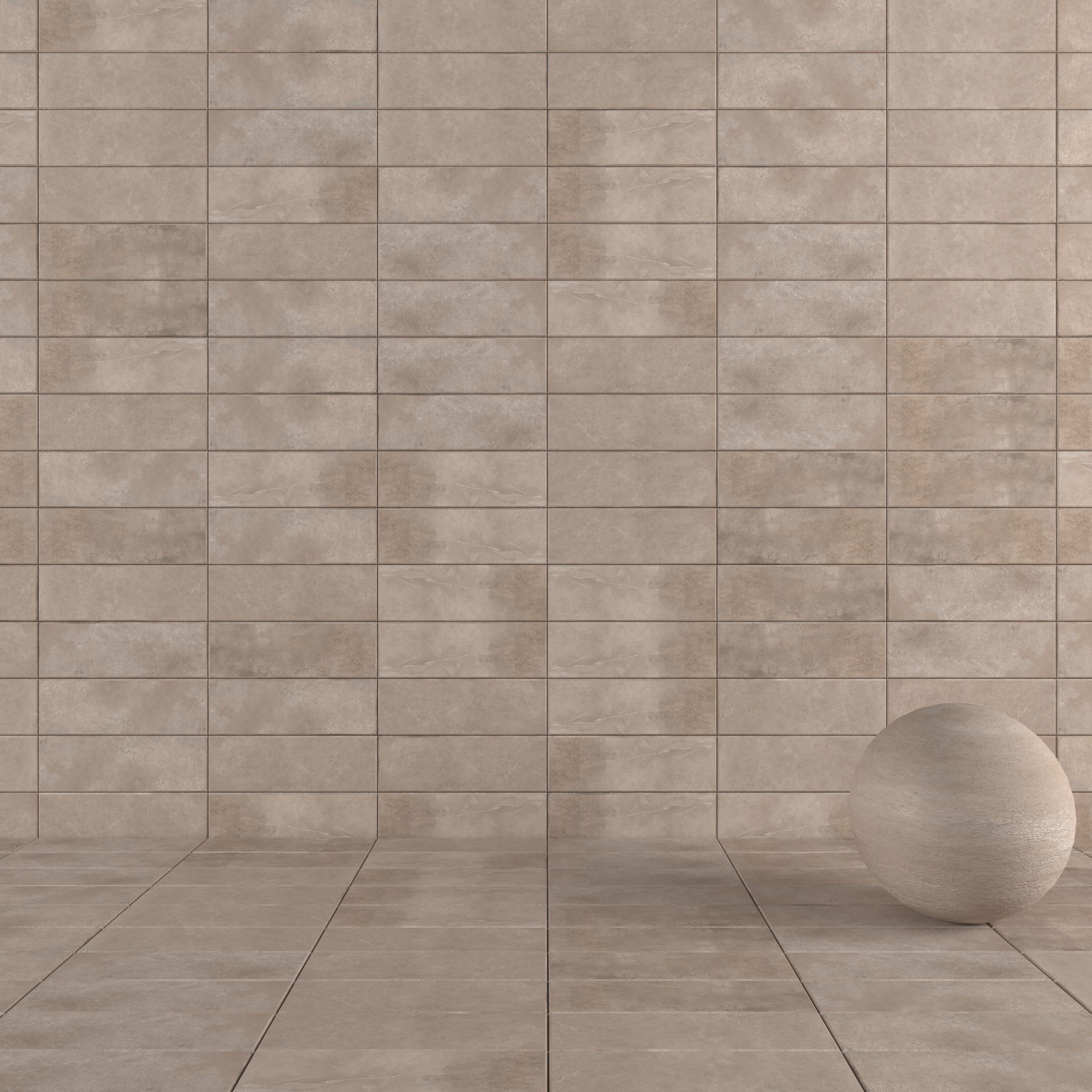 Concrete wall tiles Suite Taupe 20x60 Set 2 Texture_4