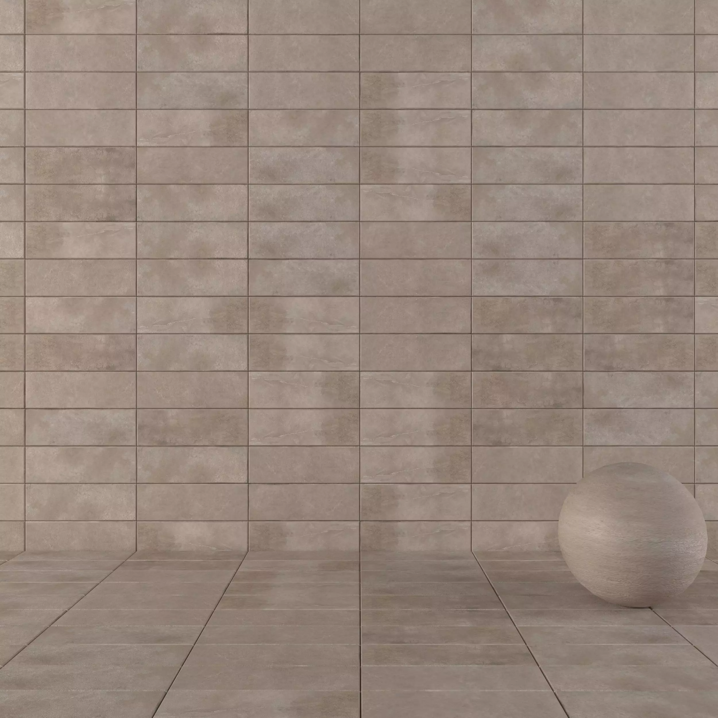 Concrete wall tiles Suite Taupe 20x60 Set 2 Texture_0
