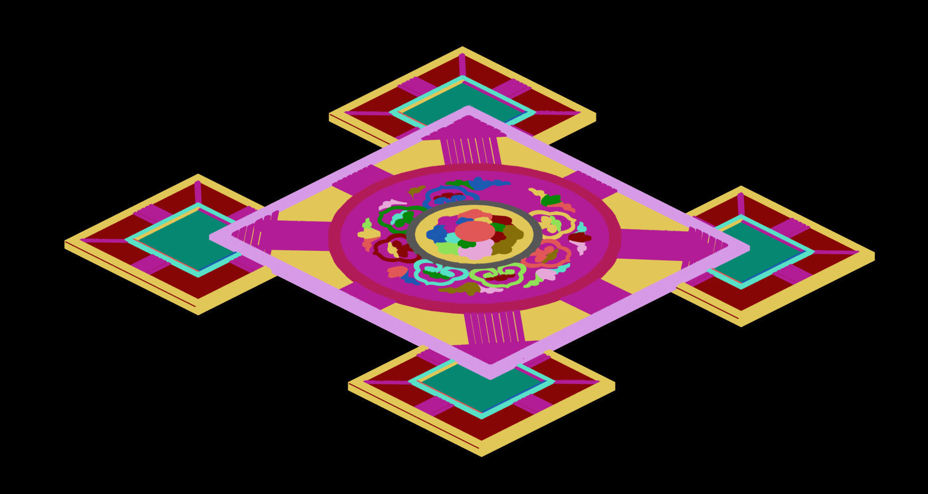 Meteor Dragon Purgatory-Middle Square 3D model_2