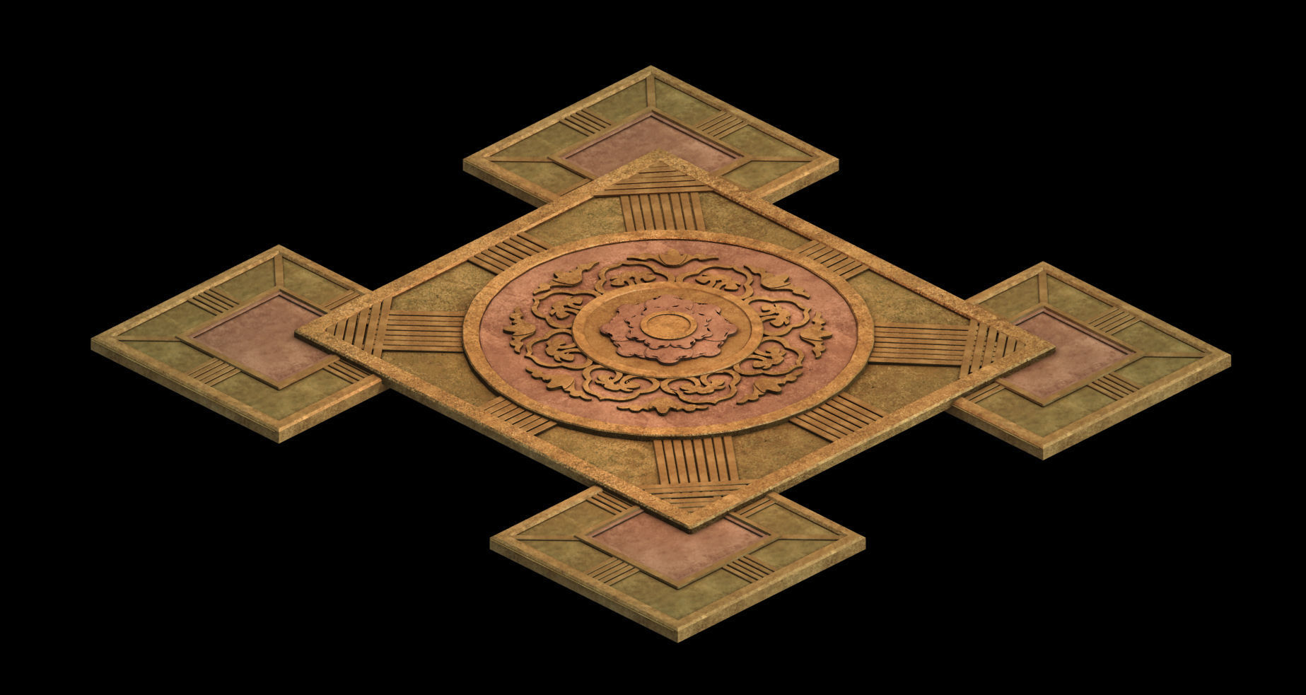 Meteor Dragon Purgatory-Middle Square 3D model_1