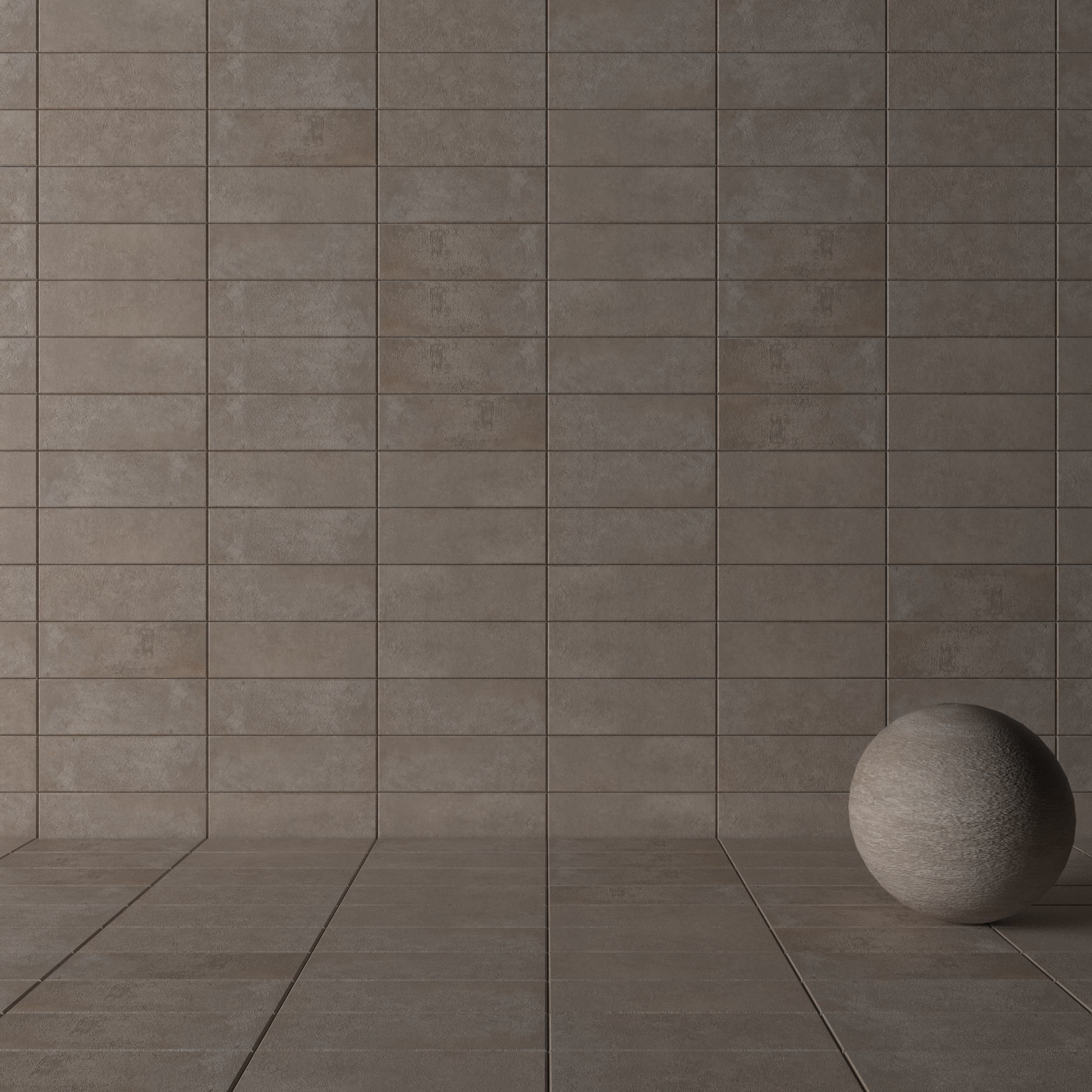 Concrete wall tiles Suite Taupe 20x60 Set 5 Texture_2