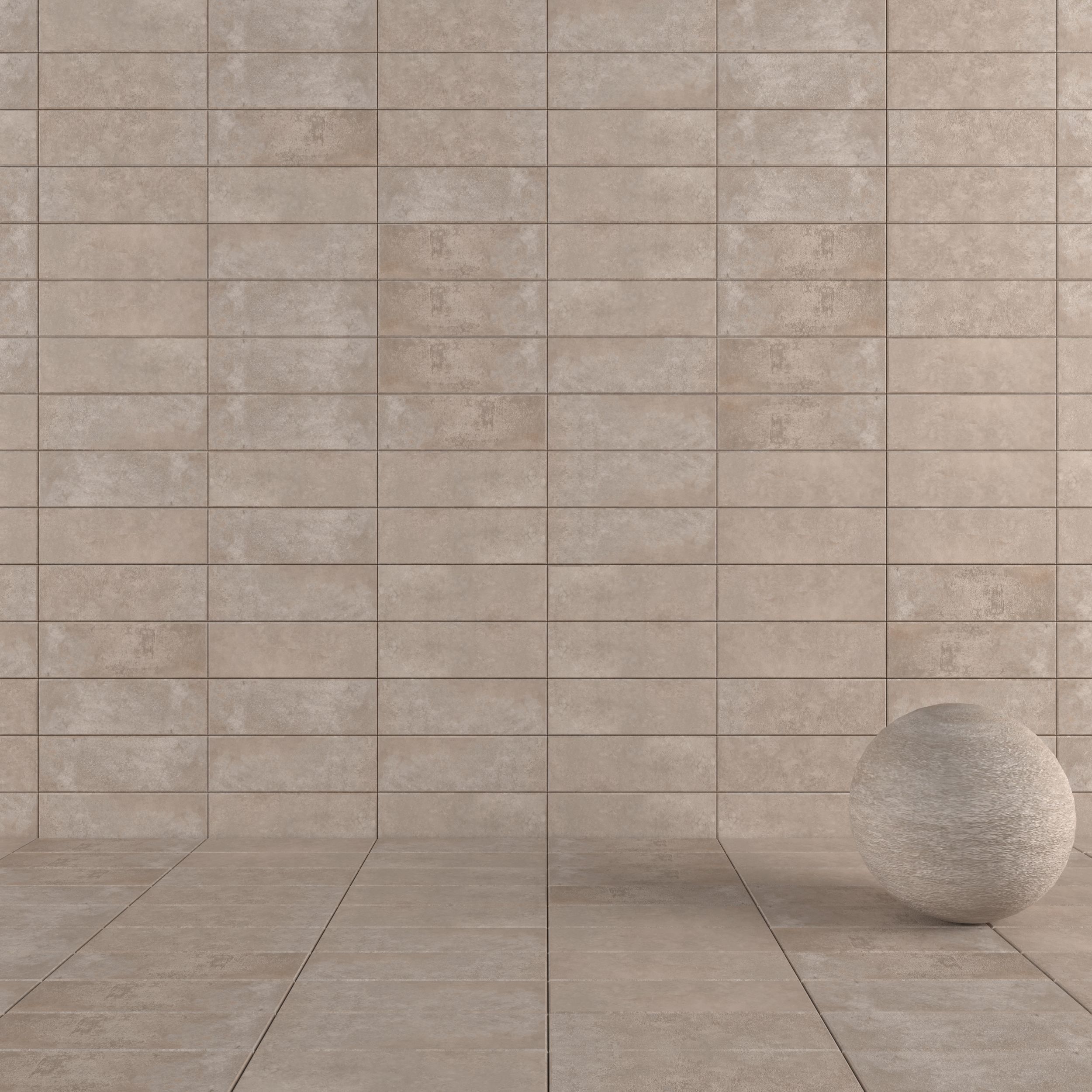 Concrete wall tiles Suite Taupe 20x60 Set 5 Texture_4