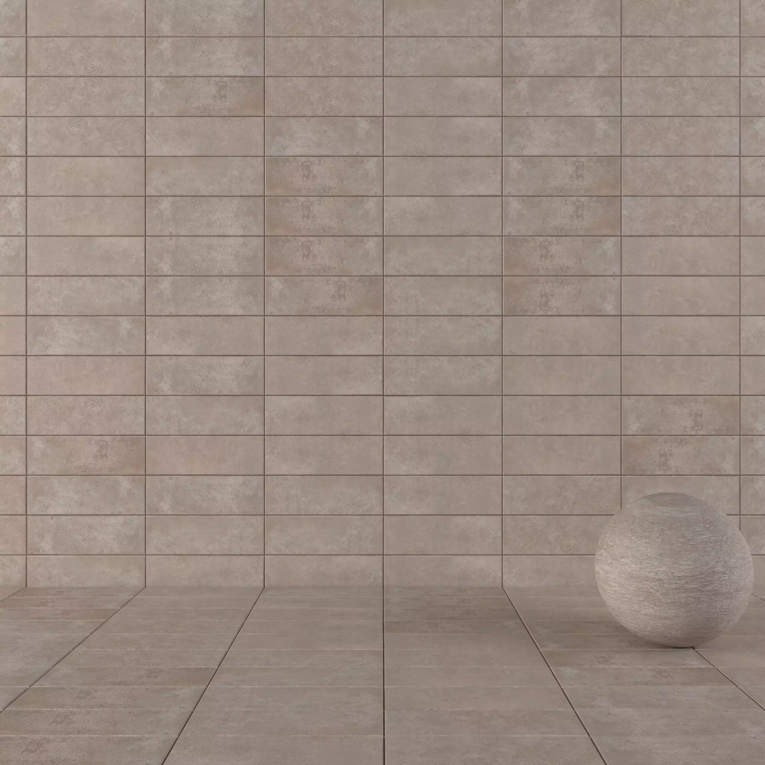 Concrete wall tiles Suite Taupe 20x60 Set 5 Texture_0