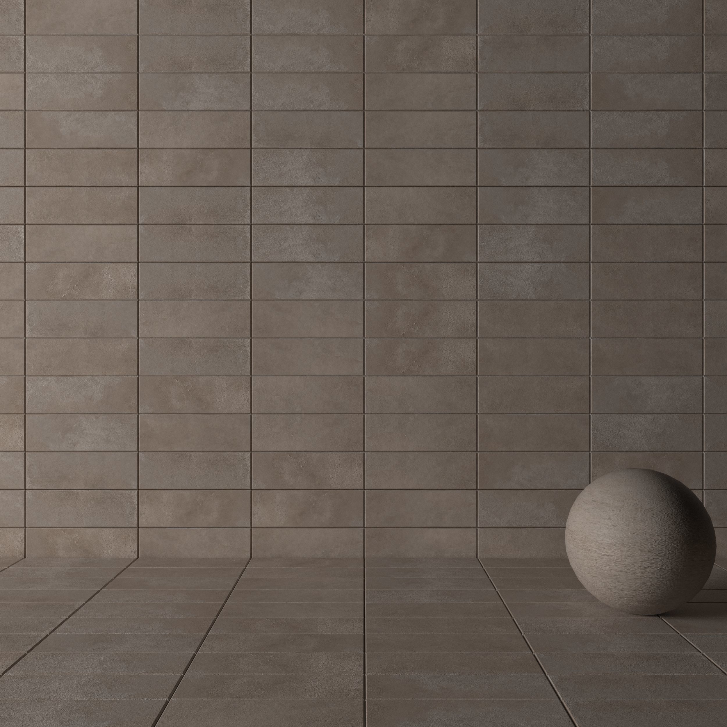 Concrete wall tiles Suite Taupe 20x60 Set 6 Texture_2