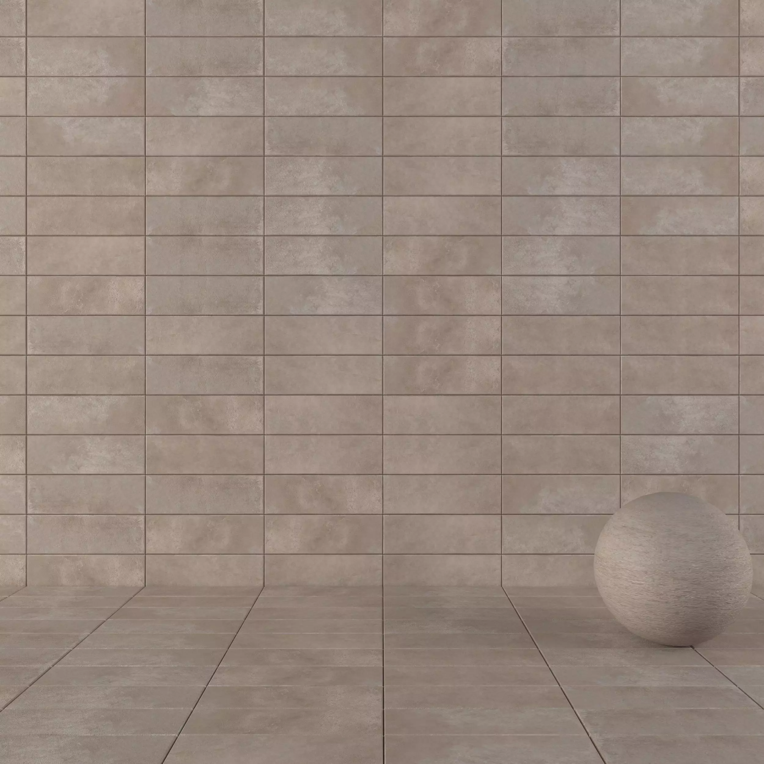 Concrete wall tiles Suite Taupe 20x60 Set 6 Texture_0