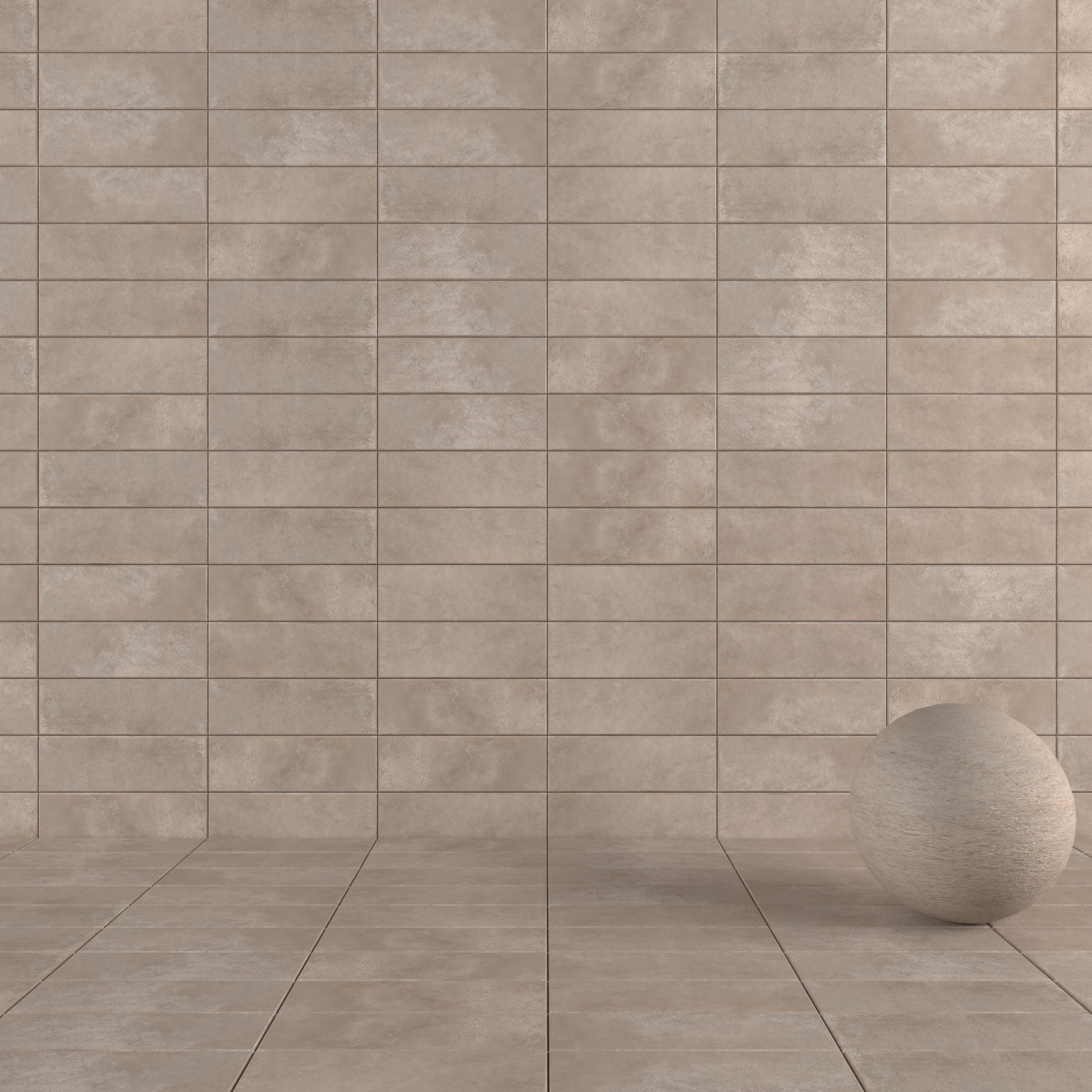 Concrete wall tiles Suite Taupe 20x60 Set 6 Texture_4