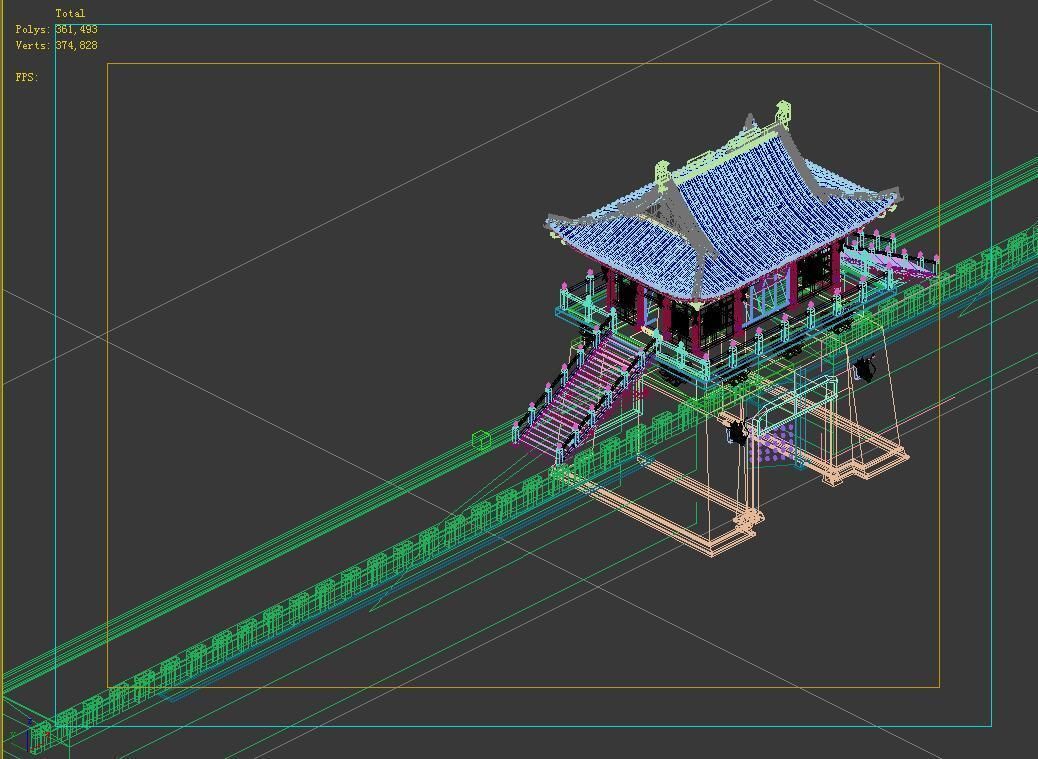 Chang an City-East City Gate 08 3D model_3