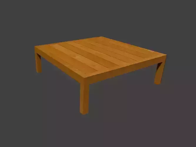 table3d wooden coffee table