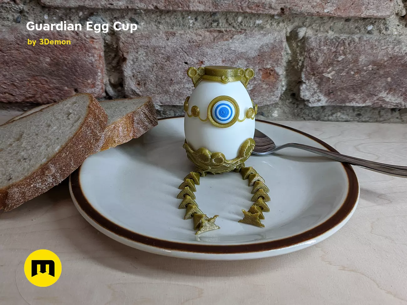 Guardian Egg Holder Cup 3D print model