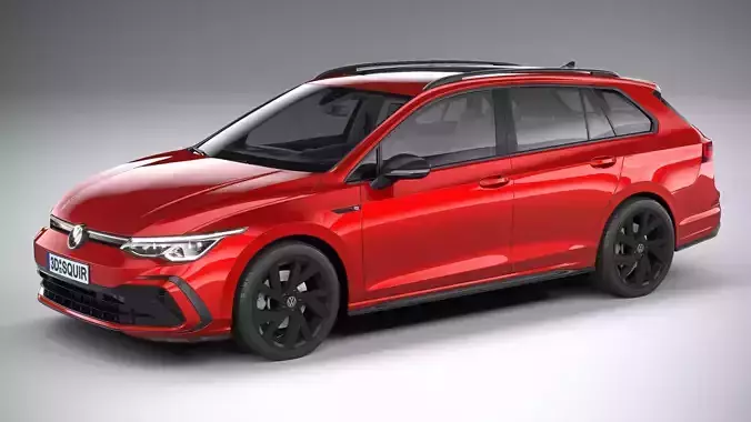 Volkswagen Golf Variant R-line 2021 3D model