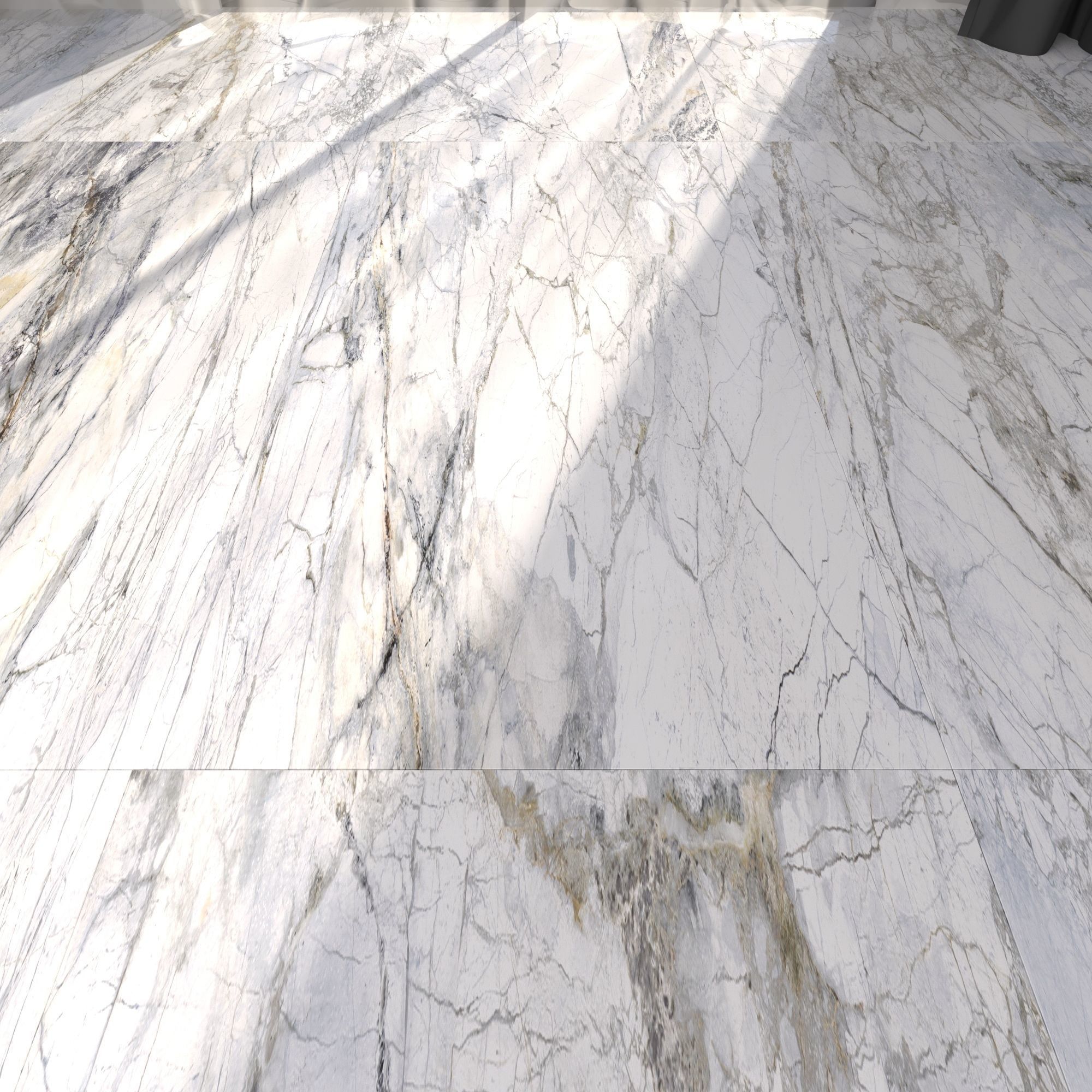 Marble Floor Museum Supreme White 60x120 Set 2 Texture_2
