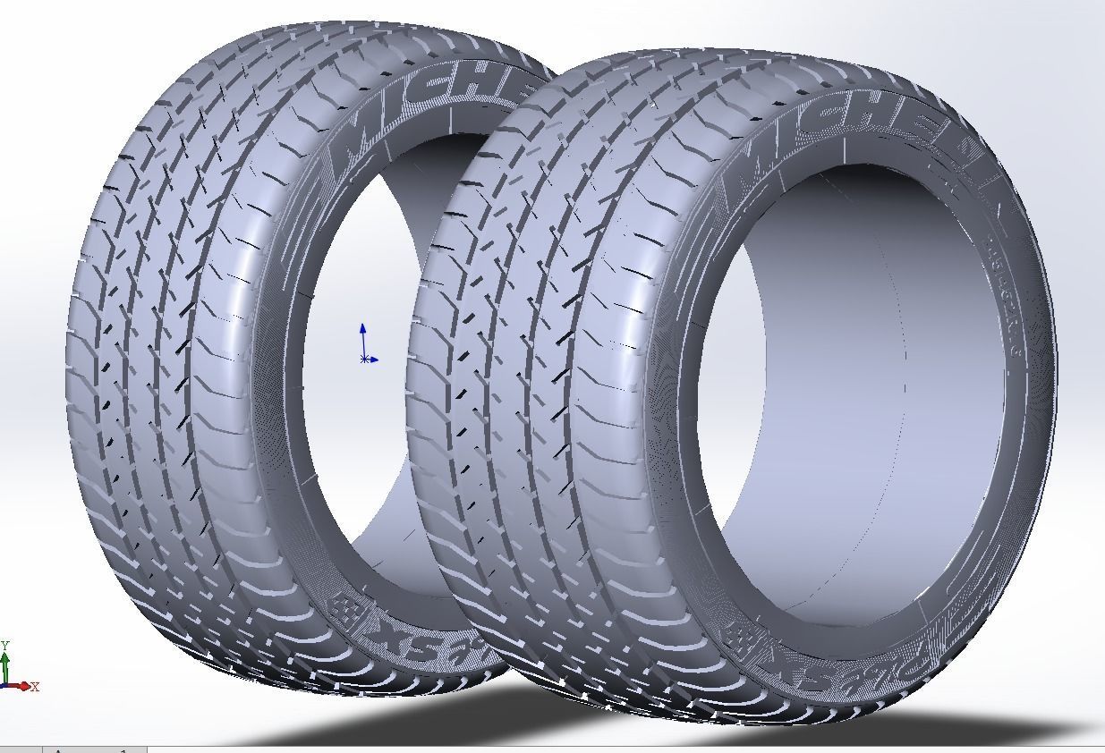 Michelin pilot SX tires 3D model_6