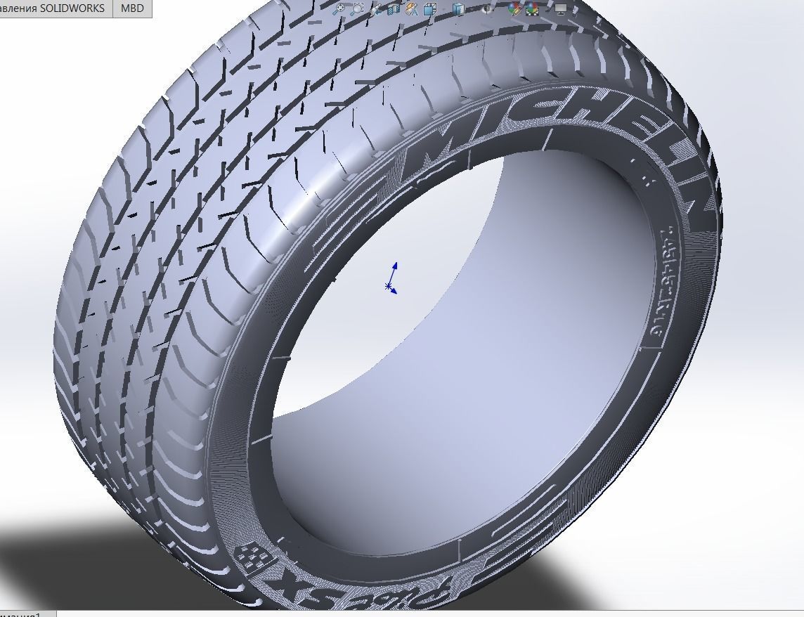 Michelin pilot SX tires 3D model_2