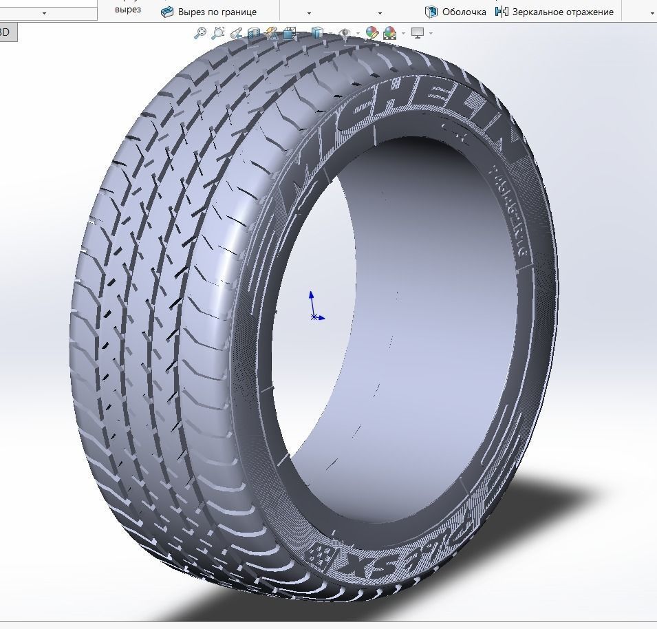 Michelin pilot SX tires 3D model_5