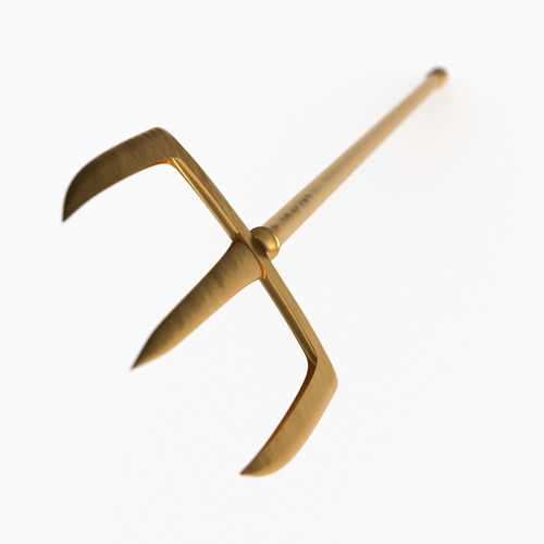 Trident golden pitchfork Free 3D model