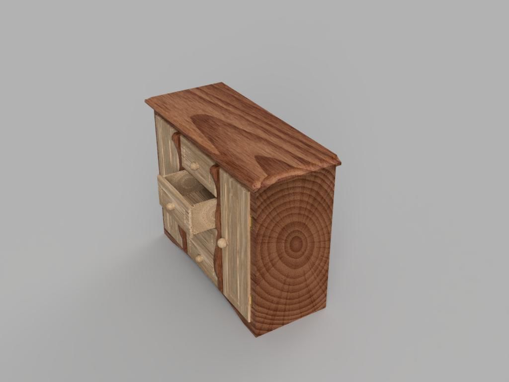 Dressing Table 3D print model_5