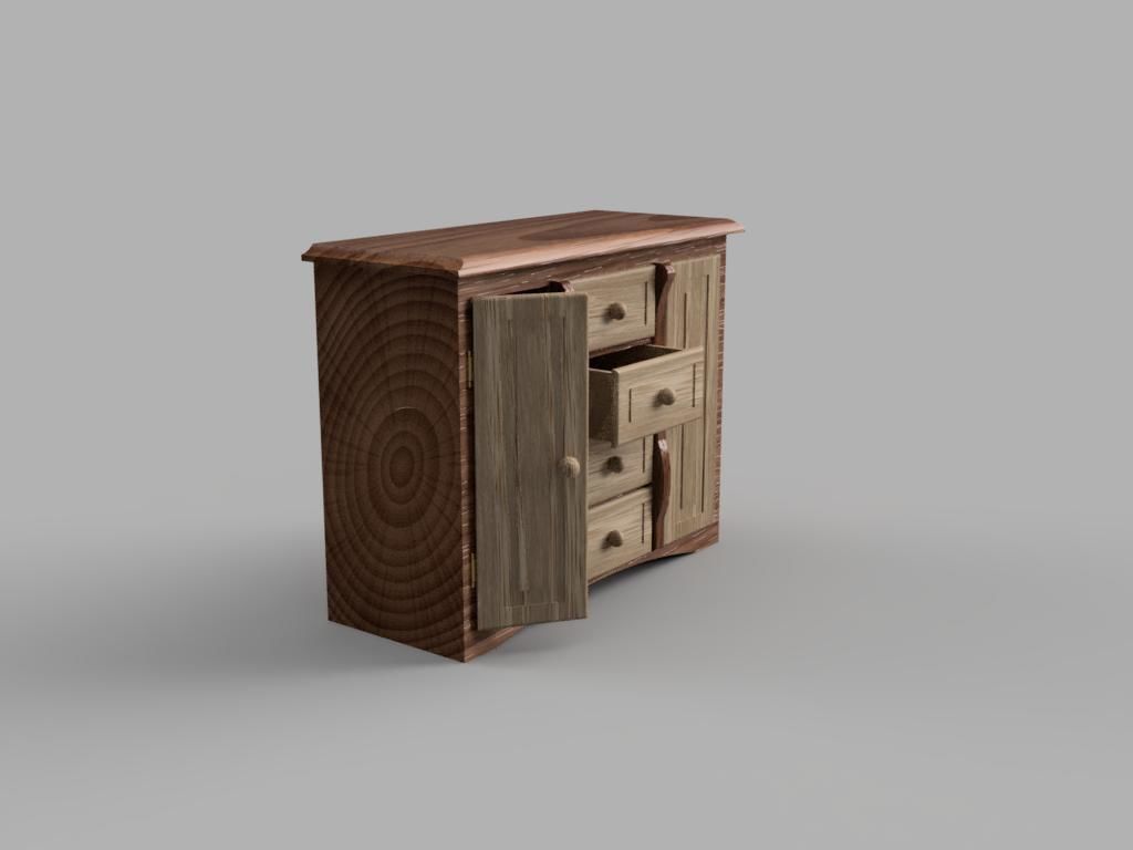 Dressing Table 3D print model_2