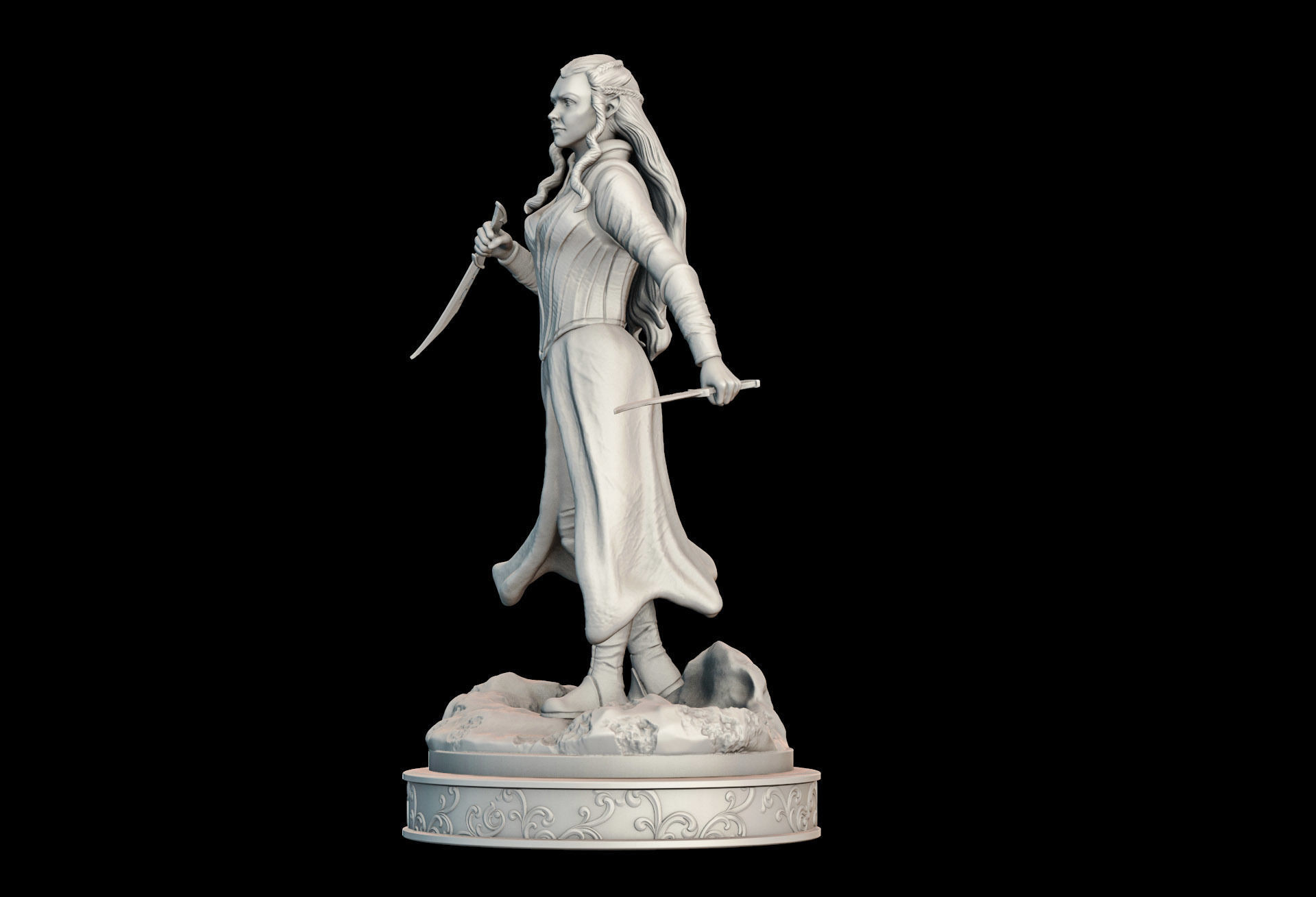 Tauriel Fan Art 3D print model_5