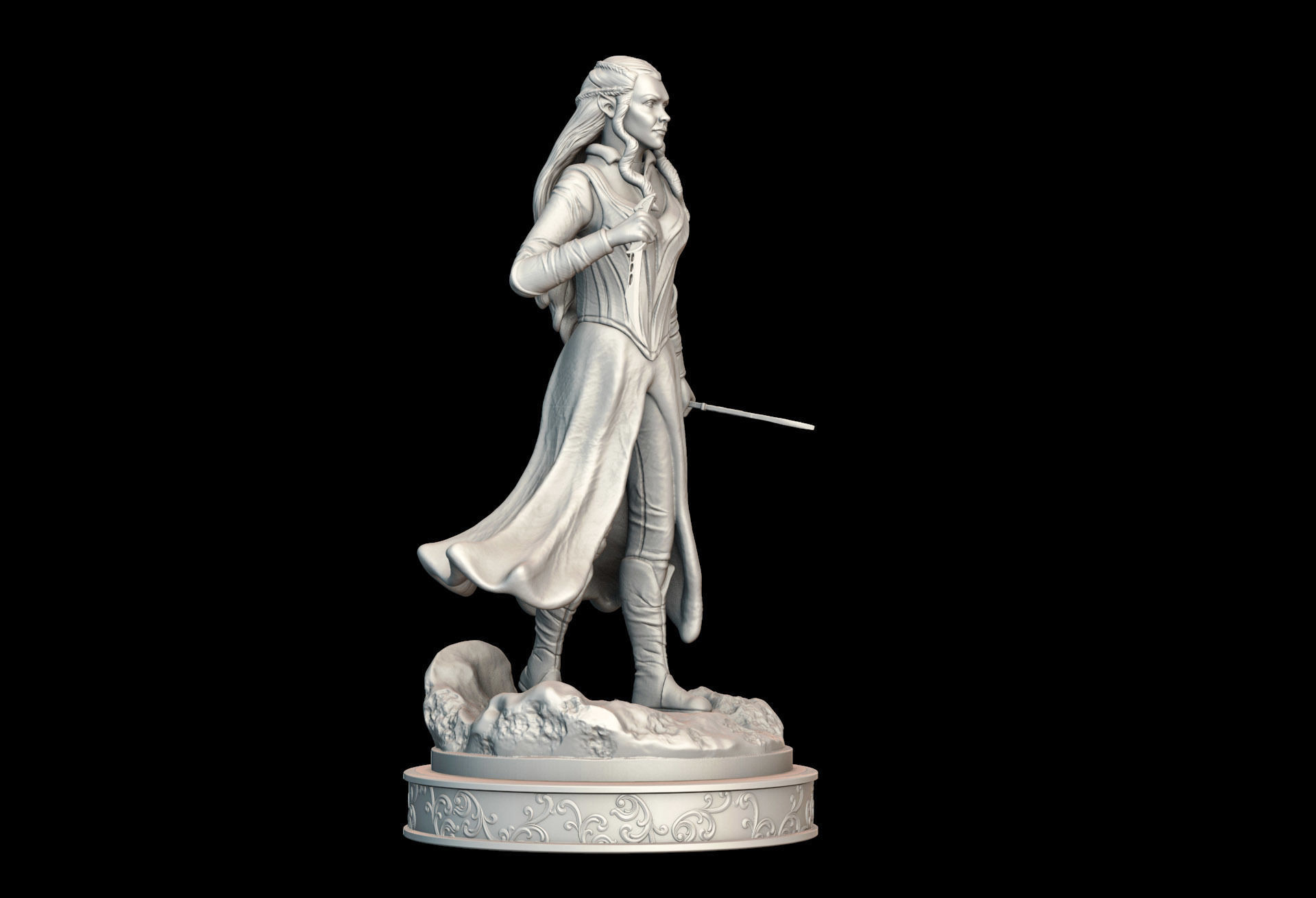 Tauriel Fan Art 3D print model_3