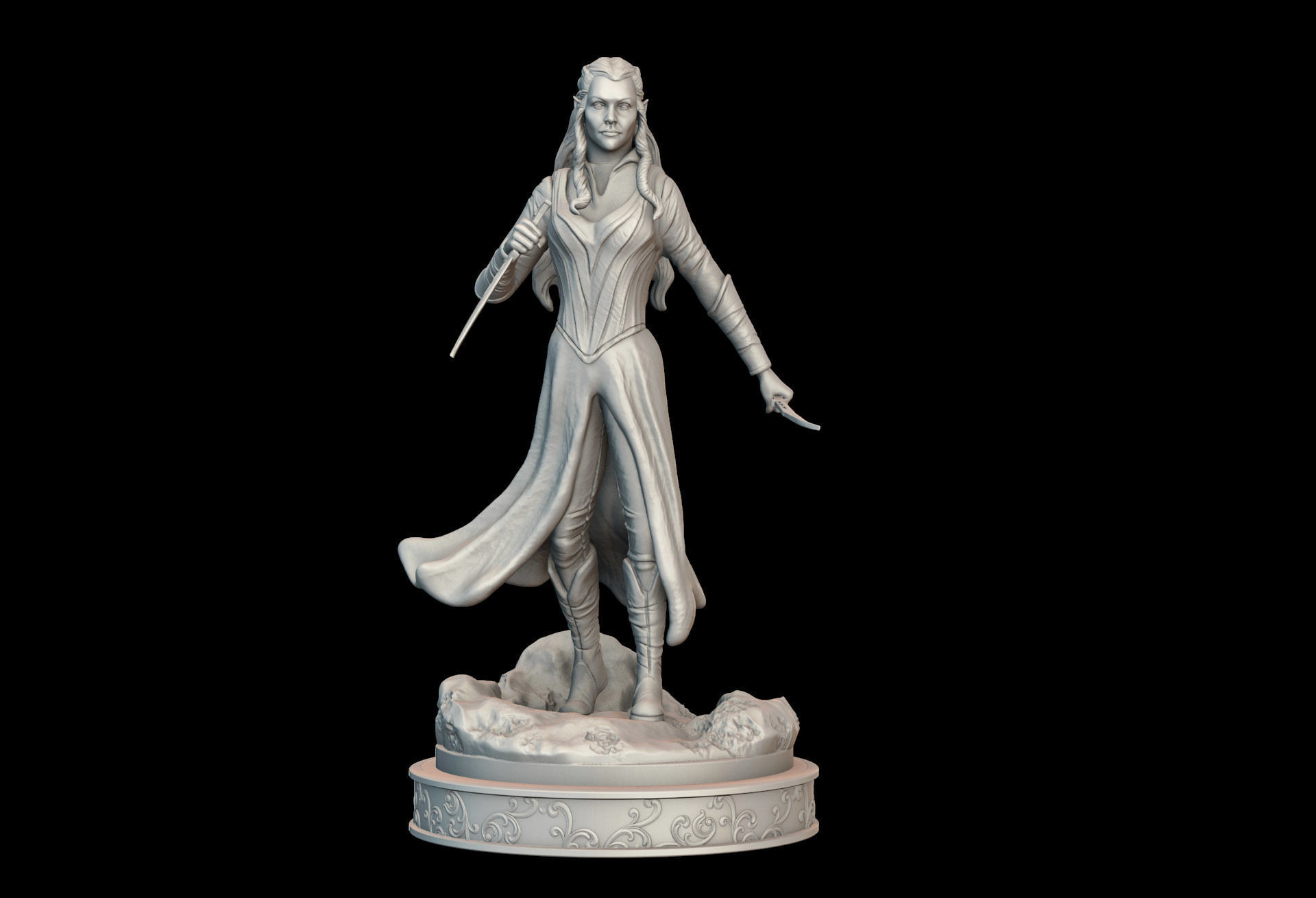 Tauriel Fan Art 3D print model_1