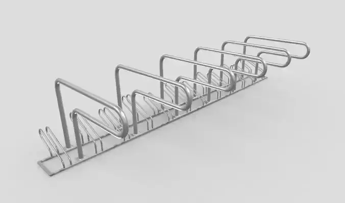 Bike Stand 1-5 4500mm Low-poly 3D model