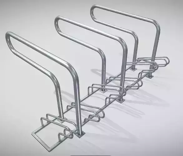 Bike Stand 1-4 2000mm Low-poly 3D model