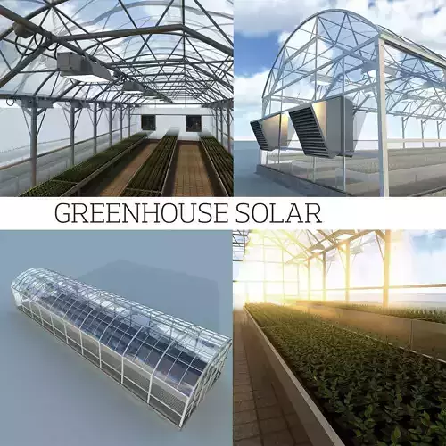 Greenhouse solar 3D model