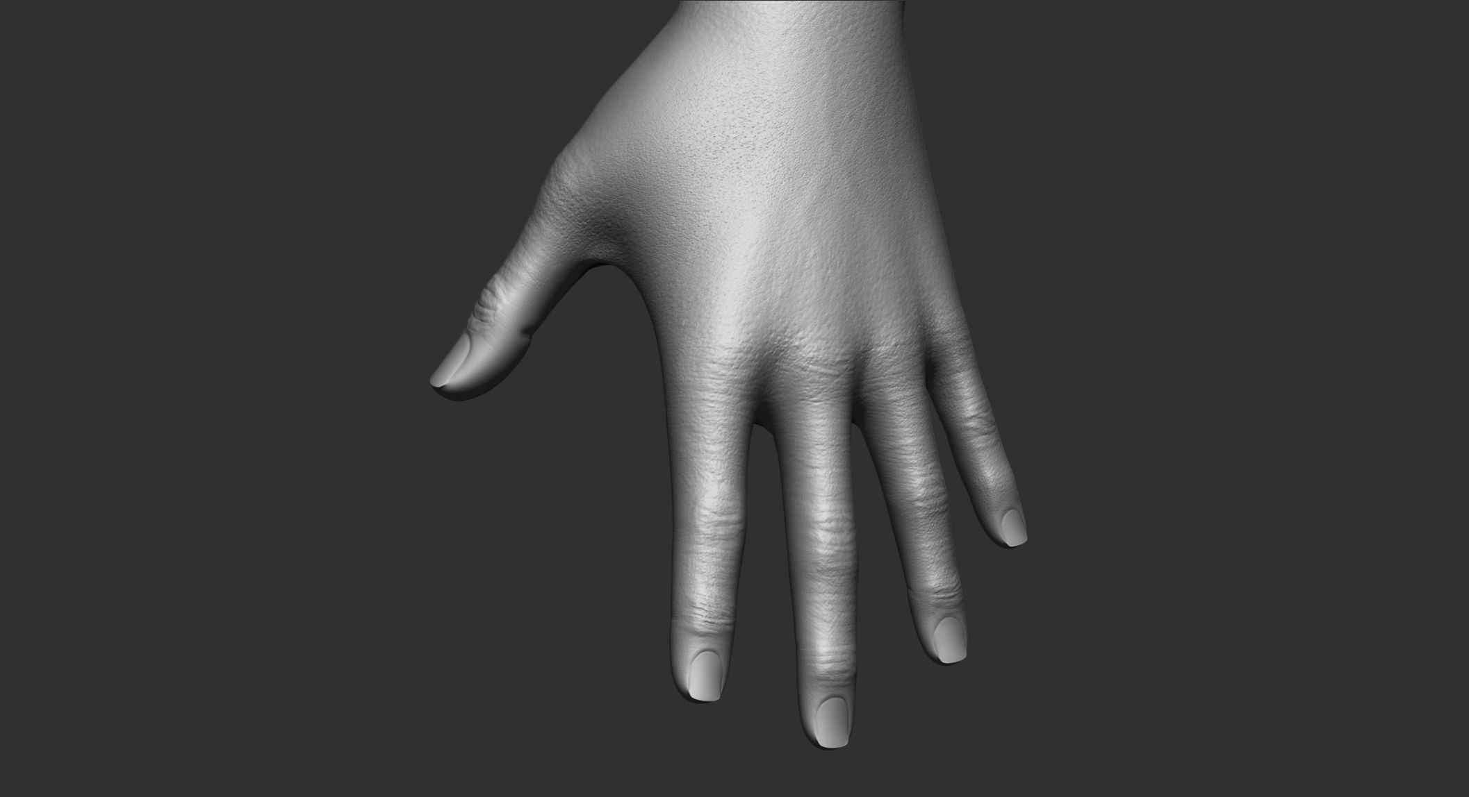 Woman - Perfect Female Body Basemesh 3D model_15