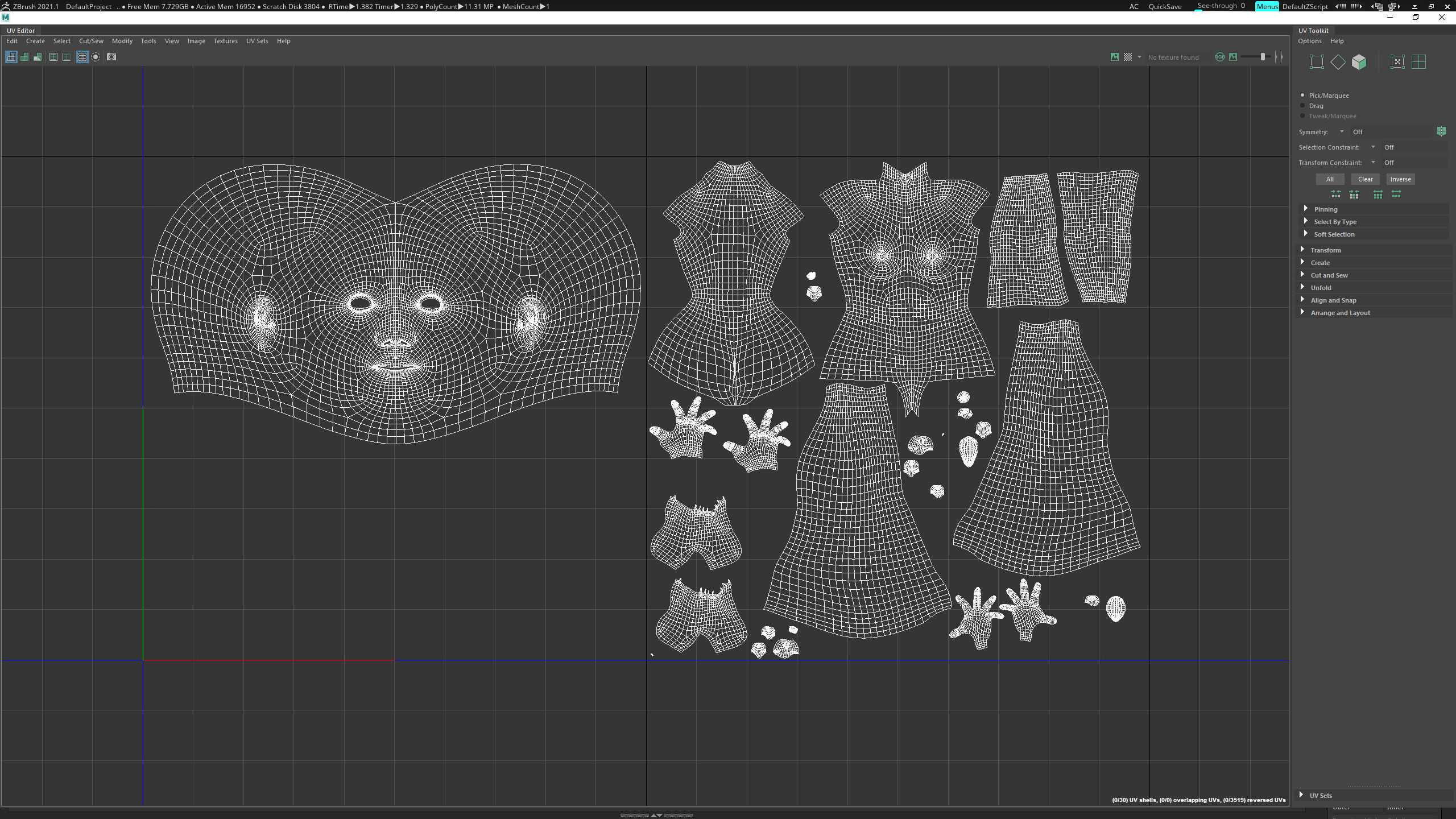 Woman - Perfect Female Body Basemesh 3D model_19