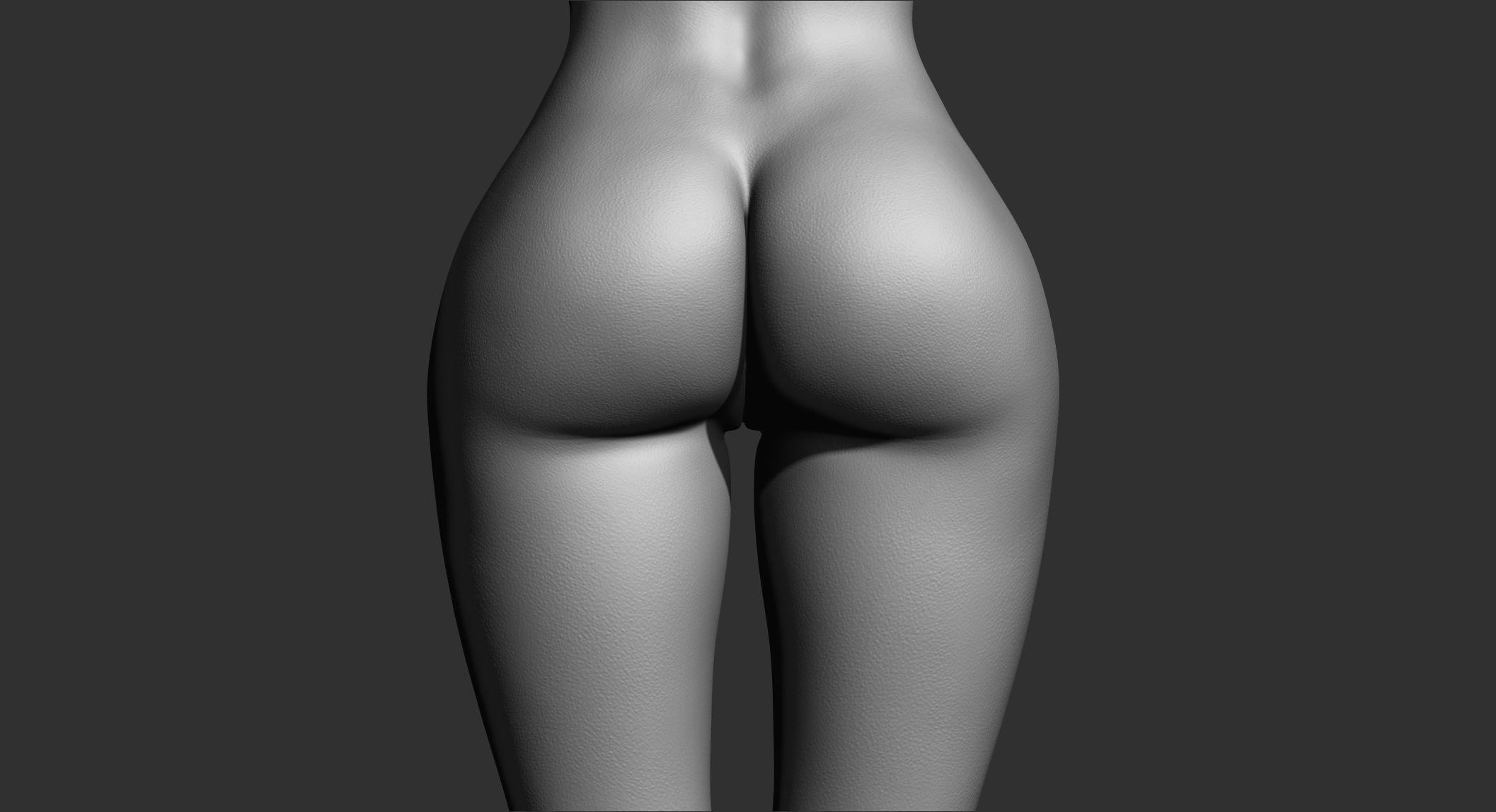 Woman - Perfect Female Body Basemesh 3D model_17