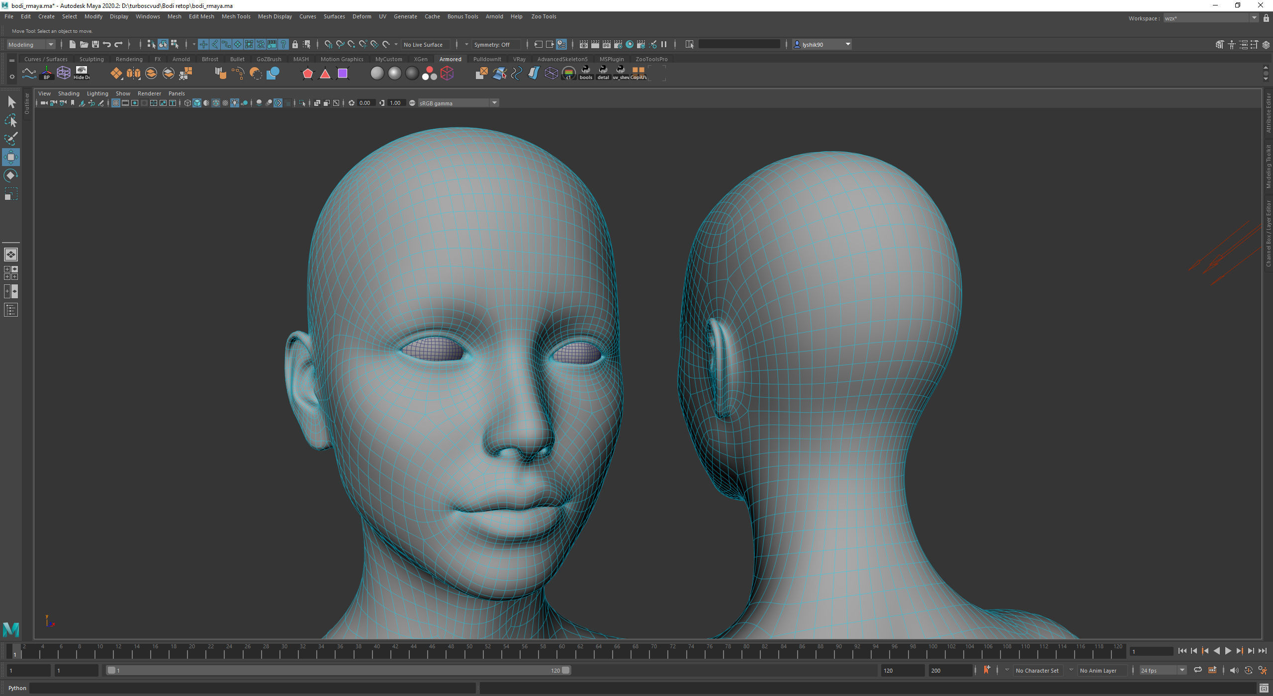 Woman - Perfect Female Body Basemesh 3D model_24