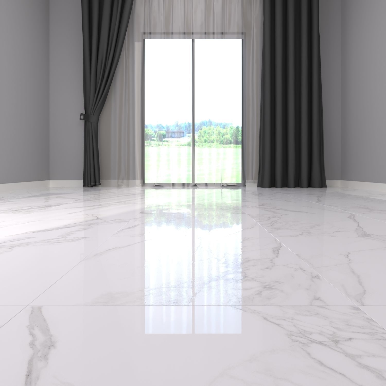Marble Floor Museums Torano Bianco 60x60 Set 2 Texture_1