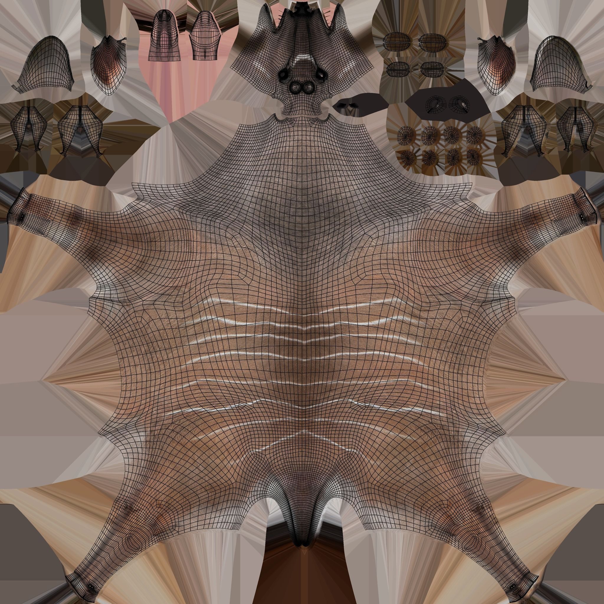 Greater Kudu Male Animated 3D model_26