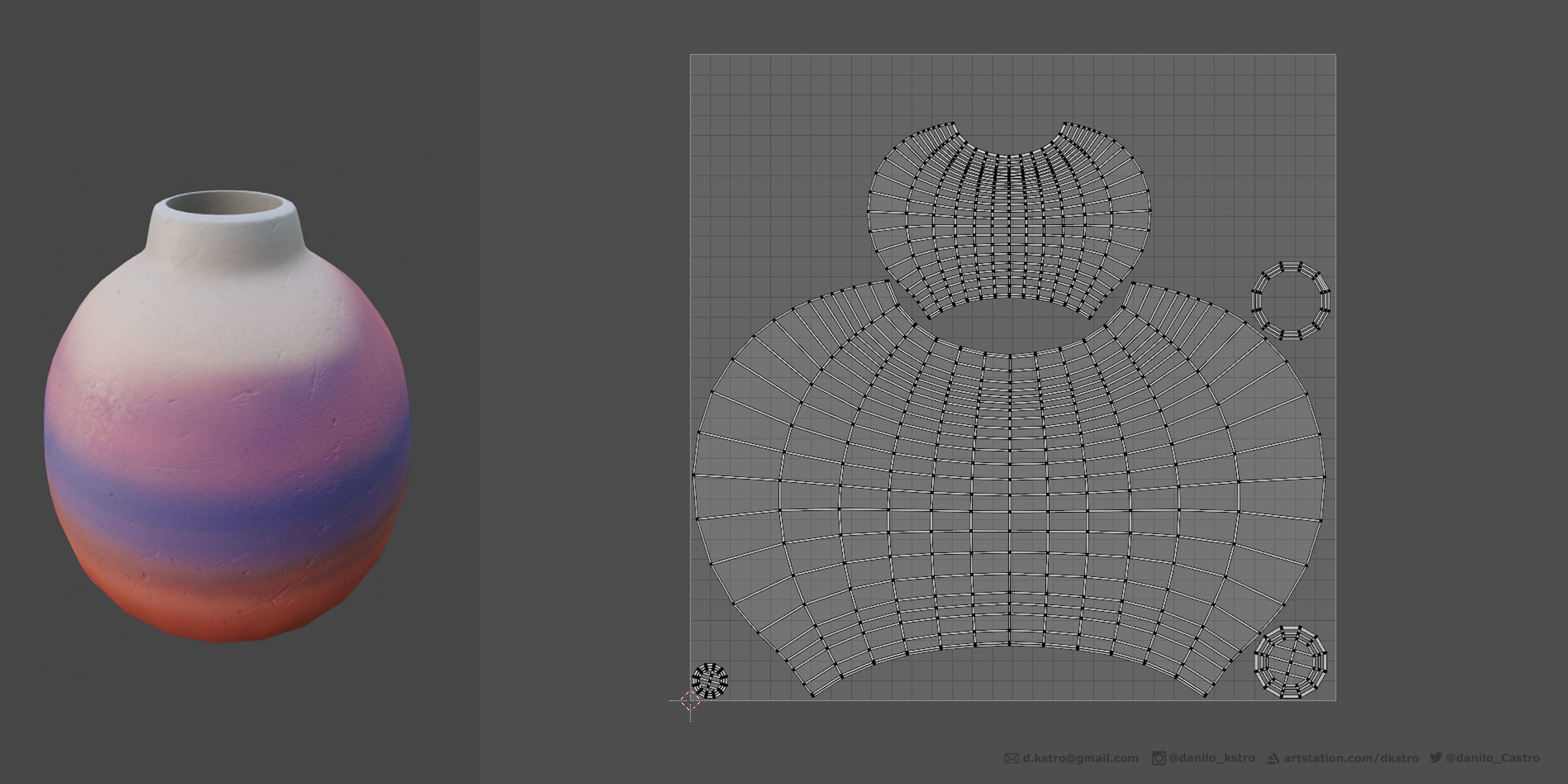 ATACAMA DECORATIVE VASE - 4k Textures - 2 Sizes 3D model_7