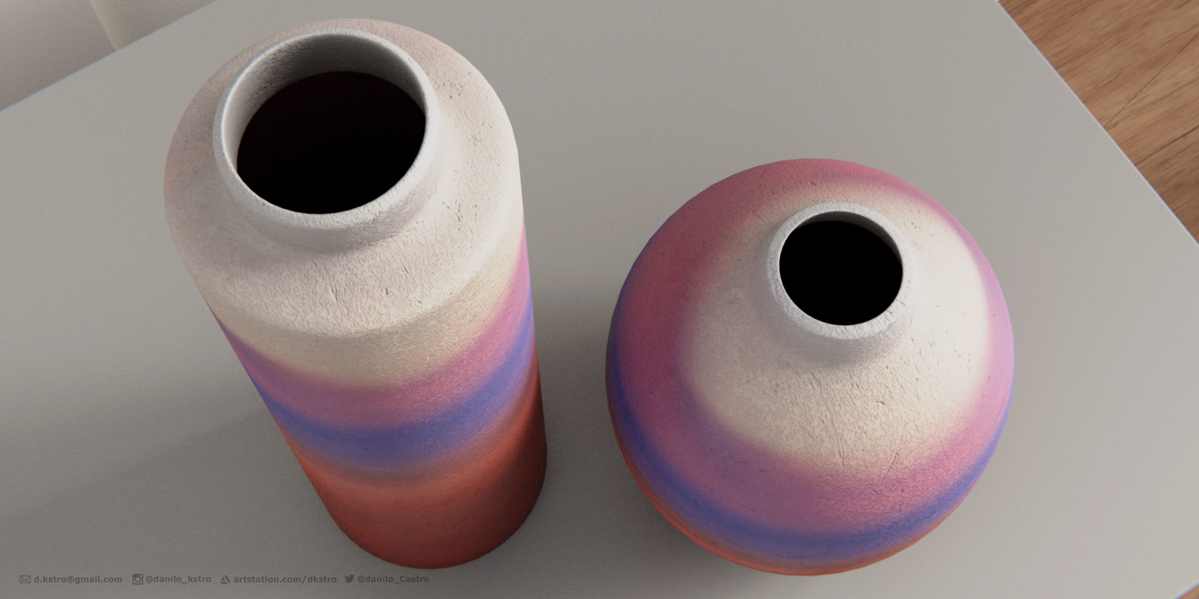 ATACAMA DECORATIVE VASE - 4k Textures - 2 Sizes 3D model_3