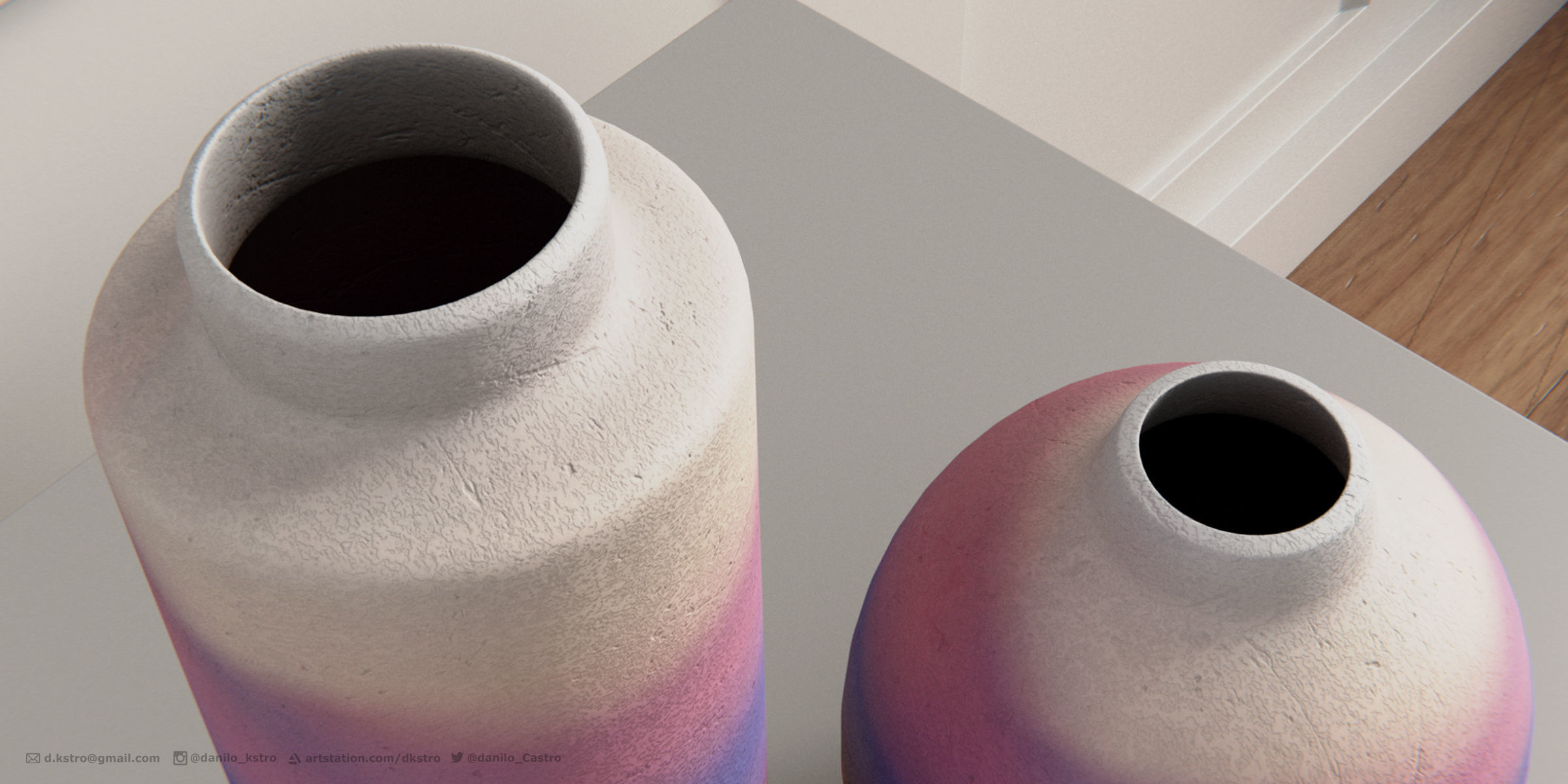 ATACAMA DECORATIVE VASE - 4k Textures - 2 Sizes 3D model_5
