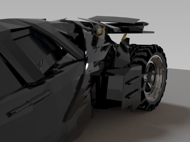 Batmobile model lego 3D print model_6