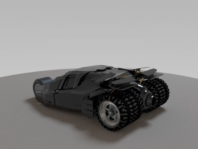 Batmobile model lego 3D print model_1