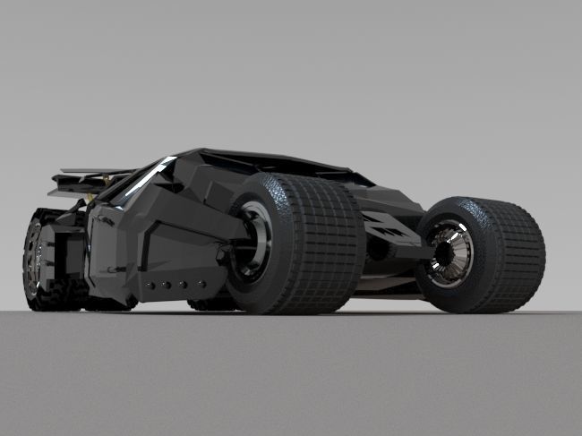 Batmobile model lego 3D print model_3