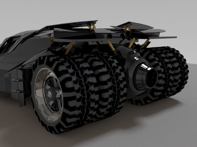 Batmobile model lego 3D print model_9