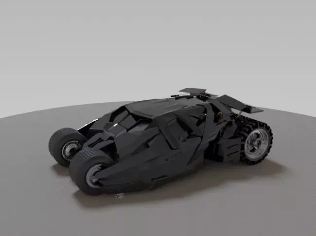 Batmobile model lego 3D print model_0