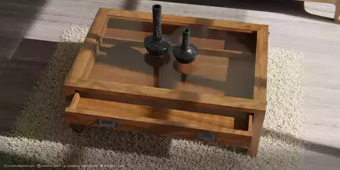 Coffee table - Warehouse - 2k Textures