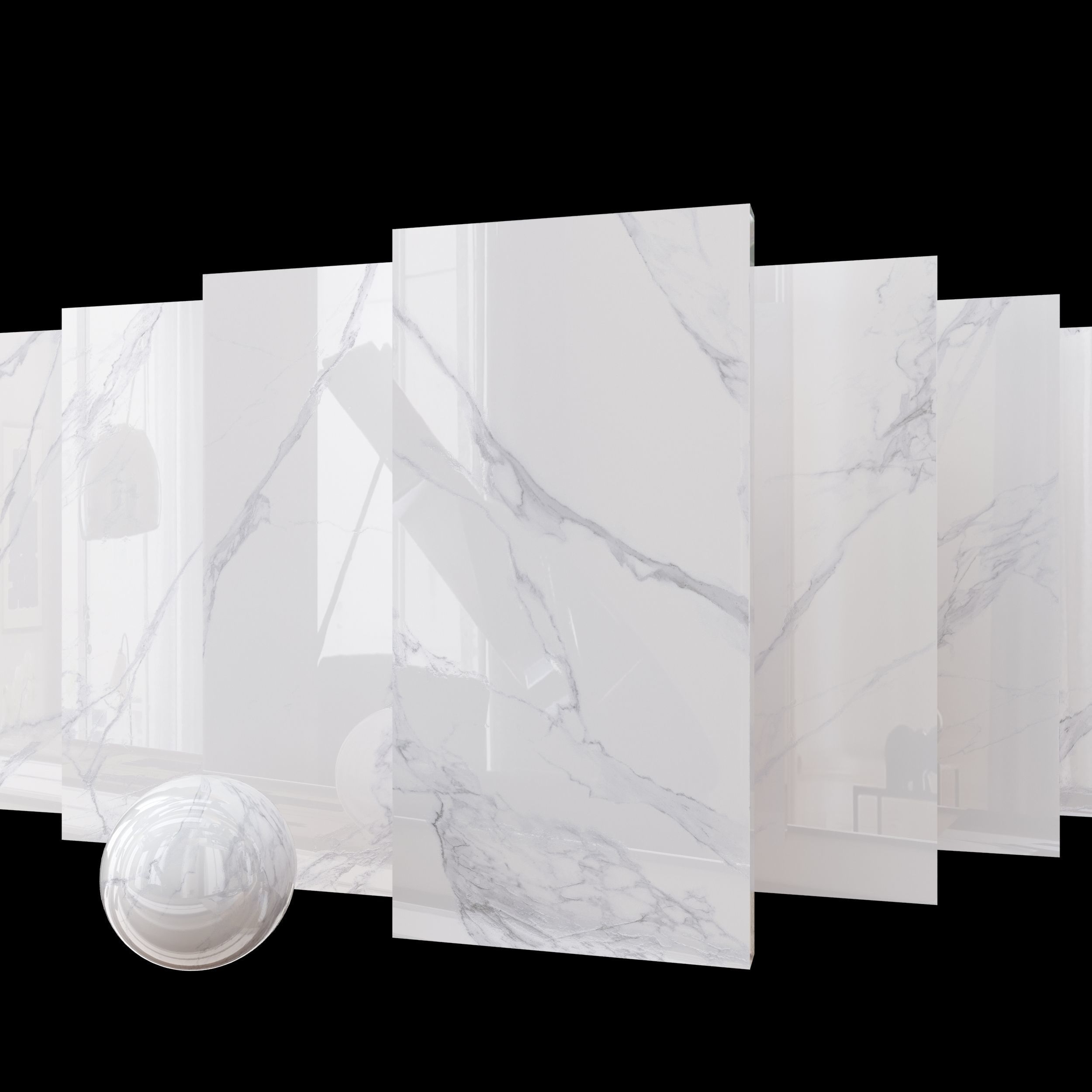 Marble Set Museum Calacatta 4D 80x160 Set 4 Texture_5