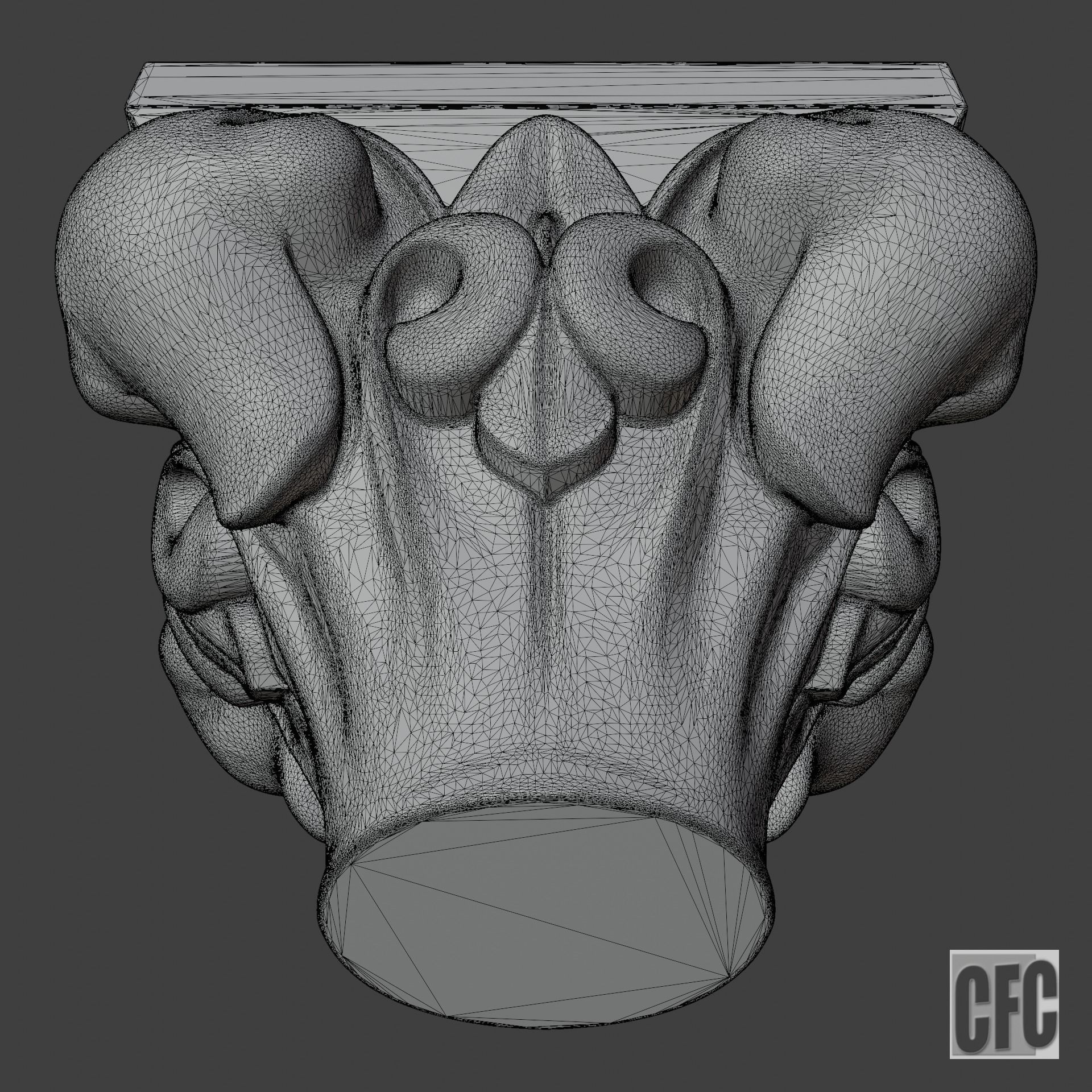 Goth Column - 3d model for CNC - GothColumnCFC06 3D print model_24