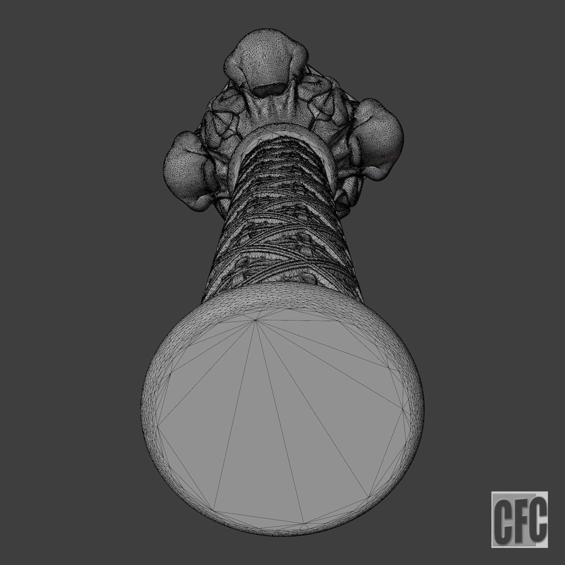 Goth Column - 3d model for CNC - GothColumnCFC06 3D print model_13