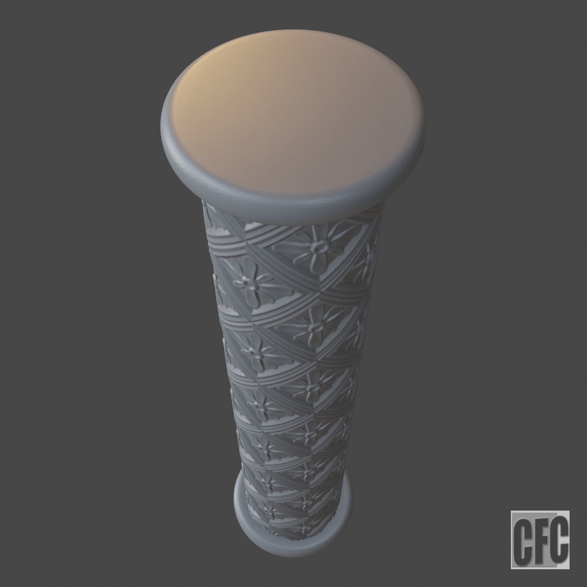 Goth Column - 3d model for CNC - GothColumnCFC06 3D print model_29