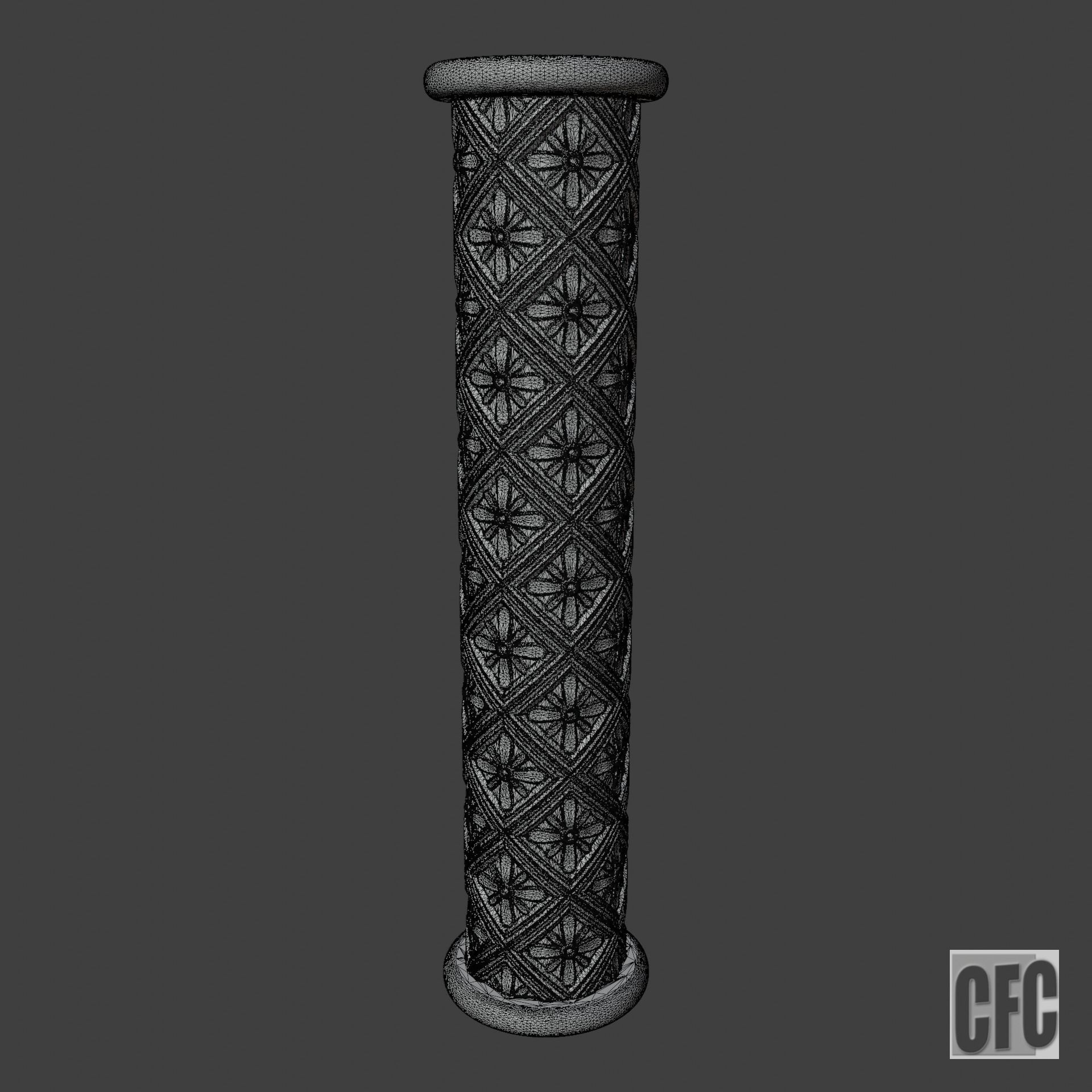 Goth Column - 3d model for CNC - GothColumnCFC06 3D print model_33