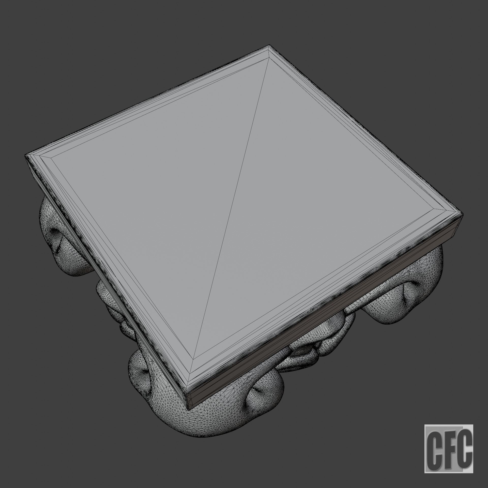 Goth Column - 3d model for CNC - GothColumnCFC06 3D print model_20