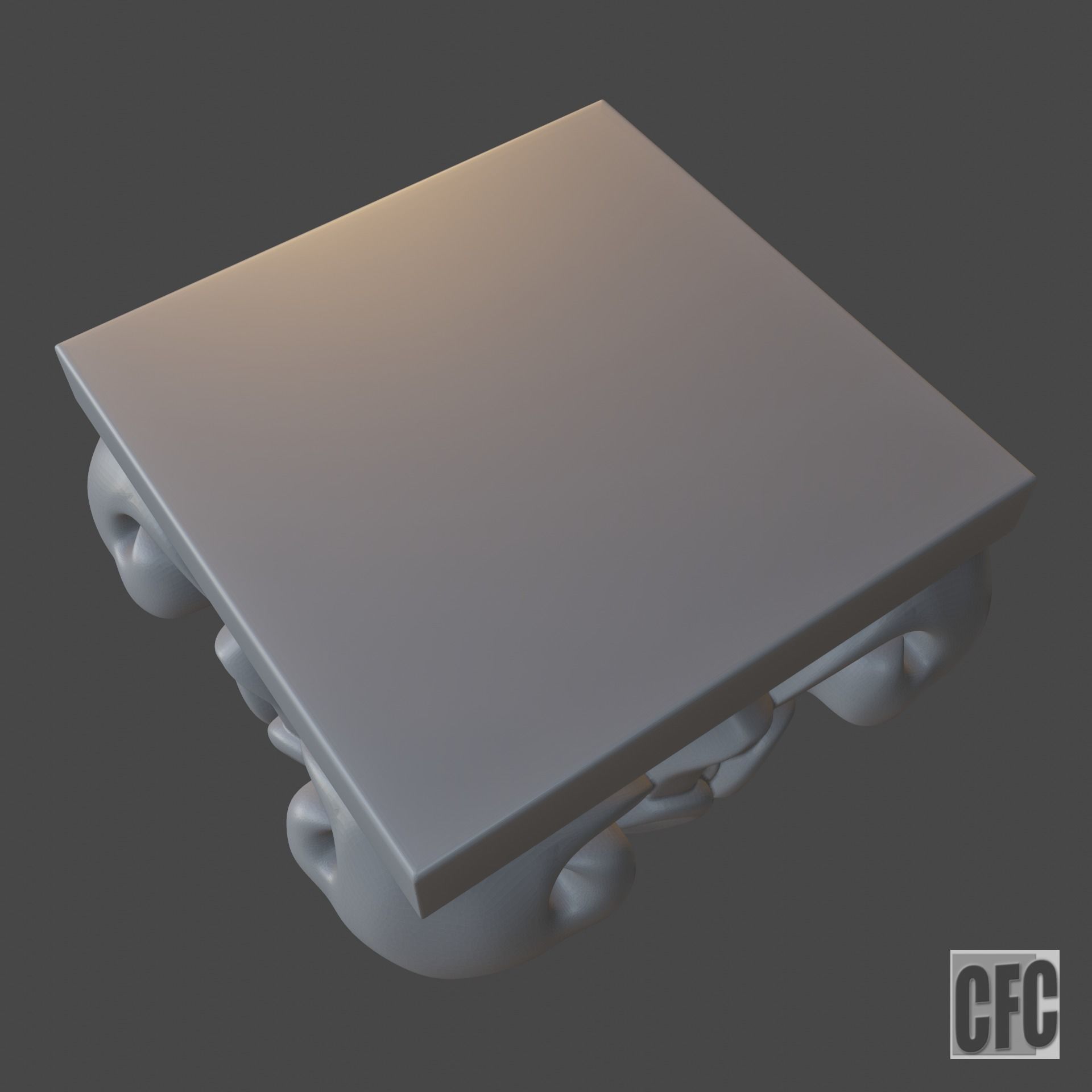 Goth Column - 3d model for CNC - GothColumnCFC06 3D print model_17